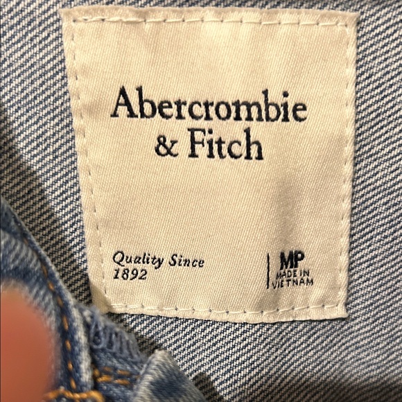 Abercrombie & Fitch Blue Denim Fabric - Picture 2 of 6